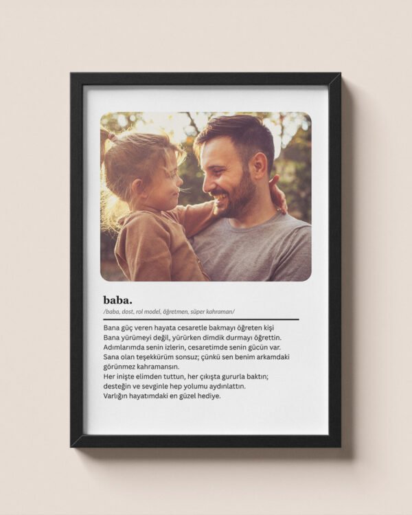 Poster_Mockup_1 Aile Temalı Çerçeve | Kişiye Özel Aile Tablosu