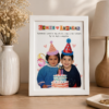 Çocukluk Fotoğrafı Birleştirme - Modern Örnek 2 İki çocukluk fotoğrafının modern tasarımda birleştirilmesi