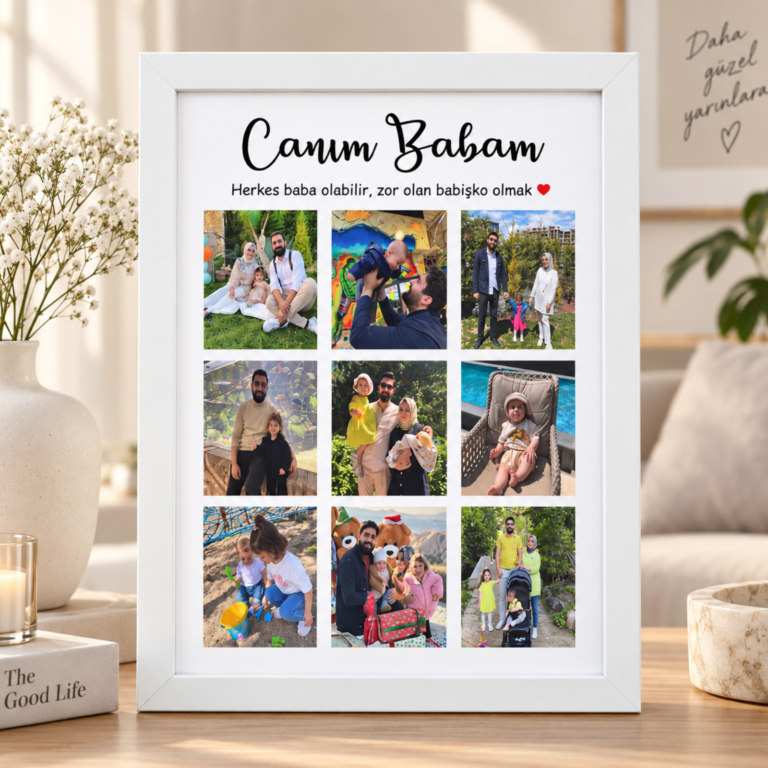 Aile Üyelerine 9 Fotoğraflı Tablo